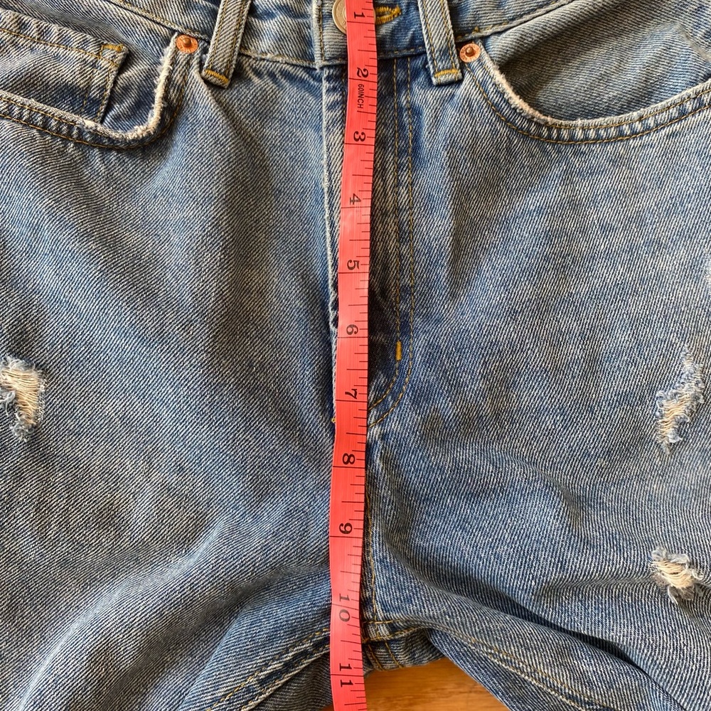 EUC BDG Washed Indigo Ripped Mom Jeans - Picture 14 of 16